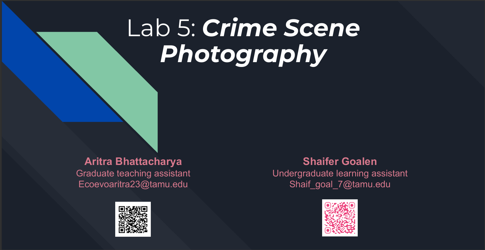 Lab 5 (Crime Scene Photography)